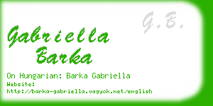 gabriella barka business card